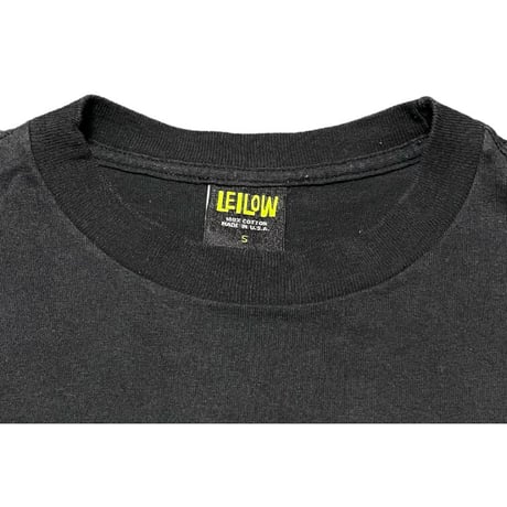 MADE IN USA製 LEILOW 半袖ロゴTシャツ ブラック Sサイズ