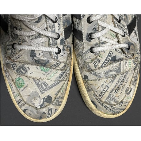 激レア 限定品 MADE IN GERMANY製 JEREMY SCOTT × ADIDAS ORIGINALS FORUM 初期コラボ MONEYモデルスニーカー ベージュ