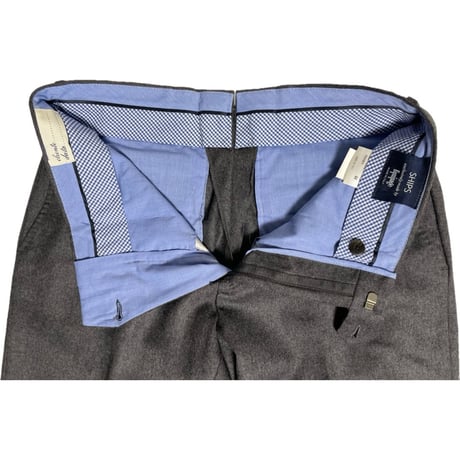 MADE IN ITALY製 SHIPS exclusively made by Equipage ウールスラックス チャコールグレー 44サイズ