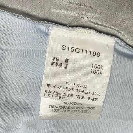 MADE IN PORTUGAL製 EACH OTHER Robert Montgomery 昇華プリント半袖ビックシルエットTシャツ ライトブルー XSサイズ