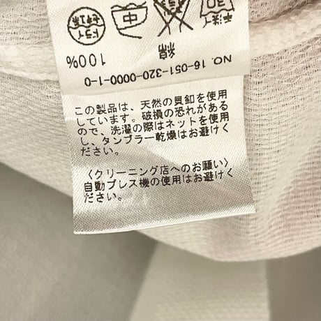 EDIFICE Camicia Slim Fit 半袖コットンシャツ ホワイト 48サイズ