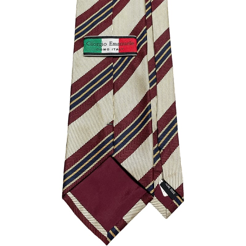 美品 エルメネジルドゼニア ネクタイ ハイブランド レジメンタル