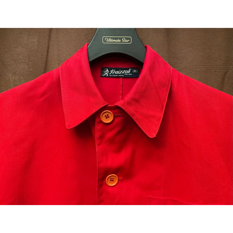 MADE IN ITALY製 Fraizzoli コットンジャケット レッド 46サイズ | 