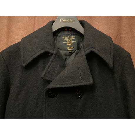 MADE IN USA製 FIDELITY for BEAMS ウールPコート ブラック Mサイズ
