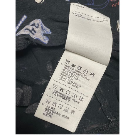▲訳あり商品▲ THE NIKE TEE 総柄Tシャツ ブラック Mサイズ