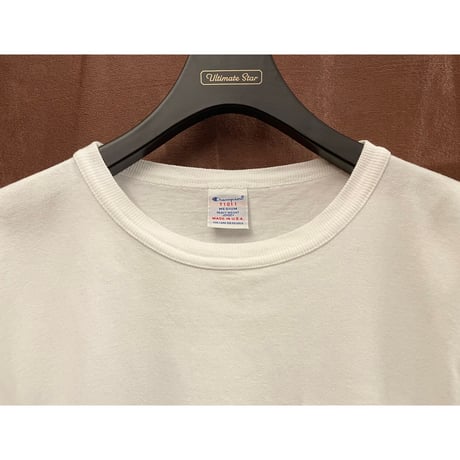 MADE IN USA製 Champion T1011 ヘビーウェイトポケット付き半袖Tシャツ ホワイト Mサイズ