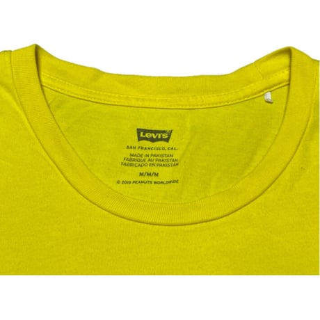LEVI'S × SNOOPY コラボレーション半袖Tシャツ イエロー Mサイズ