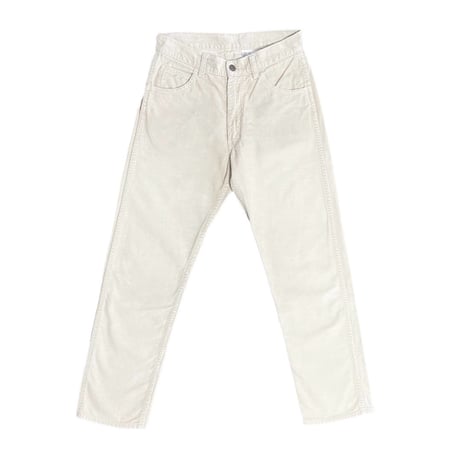 希少 MADE IN USA製 90s LEVI'S BIG E 白タブ 555 バレンシア工場製 コーデュロイパンツ アイボリー W29-L34サイズ