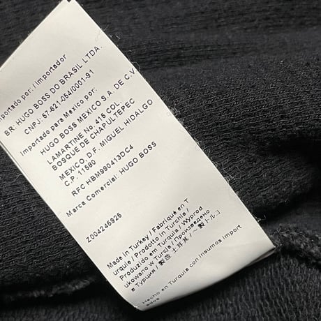 HUGO BOSS SLIM FIT フルジップパーカー チャコールグレー Sサイズ
