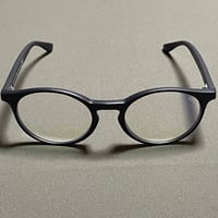 展示品渡し ★新品★ SARAGHINA GILDA VISTA 02V ブルーライトカットグラス ブラック クリアレンズ イタリア製