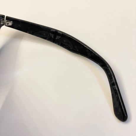 ノーブランド 裏ペイズリークロス柄サングラス ブラック