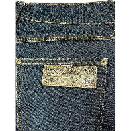 【nano universe取り扱い】April77 ノンウォッシュデニムパンツ インディゴ 2サイズ