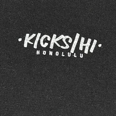 KICKS/HI クルーネック半袖Tシャツ ブラック Mサイズ