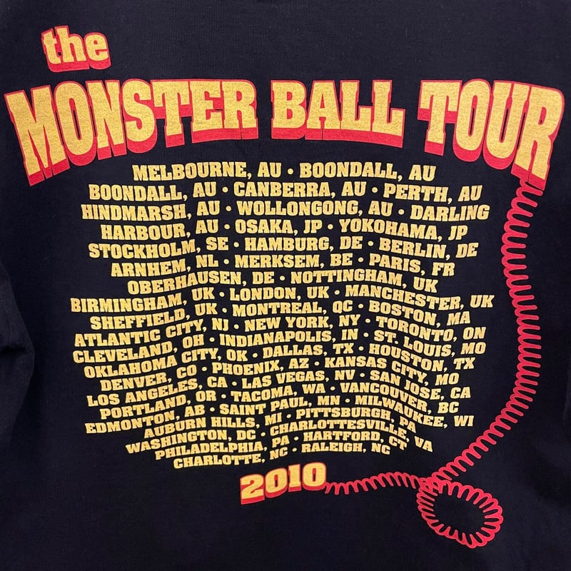Lady Gaga THE MONSTER BALL TOUR2010 Tシャツ Lady Gaga THE MONSTER BALL TOUR2010 Tシャツ