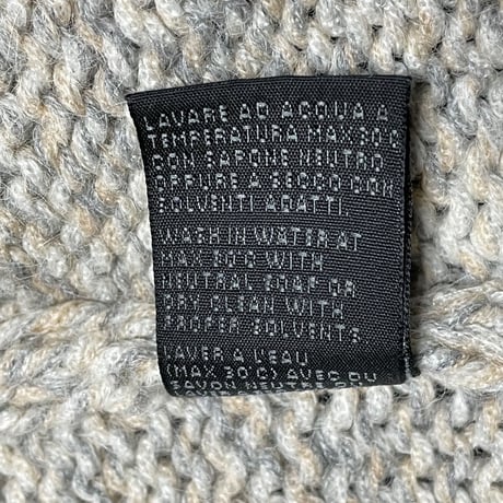 【BEAMS取り扱い】MADE IN ITALY製 ROBERTO COLLINA フルジップセーター ベージュ Sサイズ