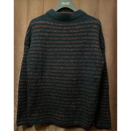 【TOMORROWLAND取り扱い】MADE IN ITALY製 roberto collina コットンハイネックニットセーター ブラック 46サイズ