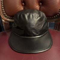 激レア MADE IN JAPAN製 PHENOMENON 2009年モデル HOUSE LEATHER 本革ホースレザーアーミーキャップ ブラック ONE SIZE