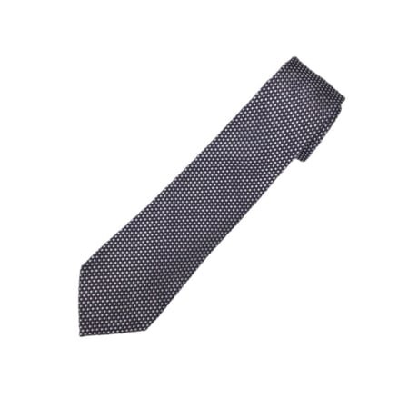 MADE IN ITALY製 HUGO BOSS BOSS SELECTION ドット柄シルクコットンネクタイ パープル