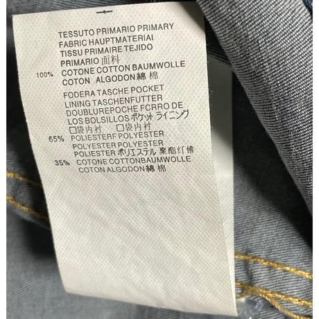 MADE IN ITALY製 DSQUARED2 ダメージ加工デニムシャツ ライトインディゴ 46サイズ