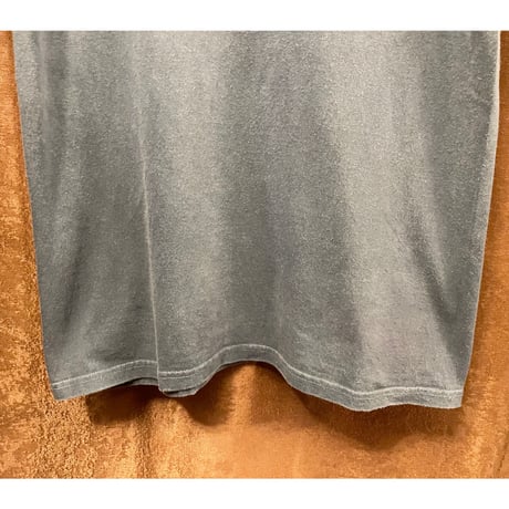 MADE IN JAPAN製 NIGEL CABOURN ヴィンテージ加工ポケット付き半袖Tシャツ ブルーグレー 46サイズ