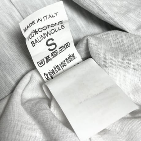 MADE IN ITALY製 SPEND ITALIAN BEARD 半袖プリントTシャツ ホワイト Sサイズ