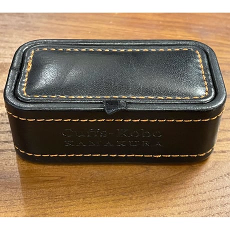 専用ケース付き 鎌倉カフス工房 ツートンカラーカフリンクス ゴールド