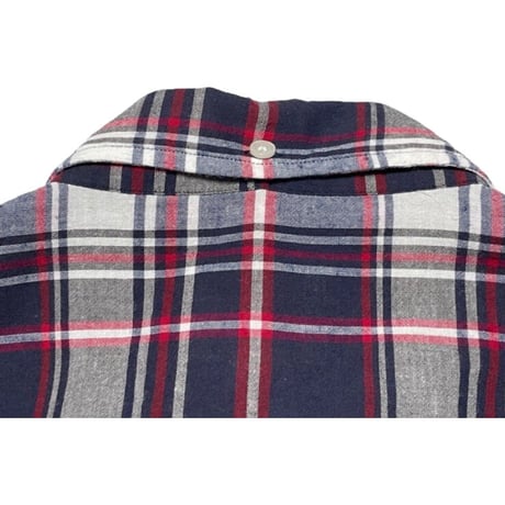 BROOKS BROTHERS Red Fleece チェック柄半袖ボタンダウンシャツ ネイビー×レッド Sサイズ