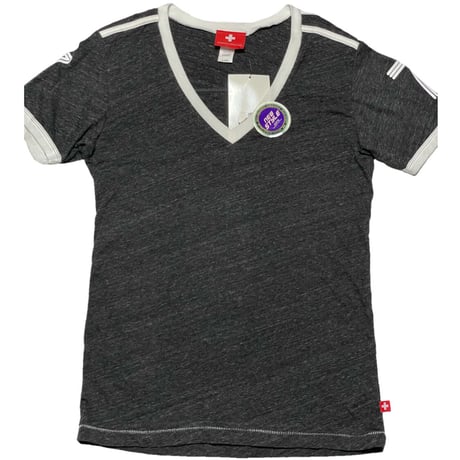 ☆タグ付き新古品☆ MADE IN USA製 ANDREW CHRISTIAN VネックTシャツ チャコールグレー XLサイズ