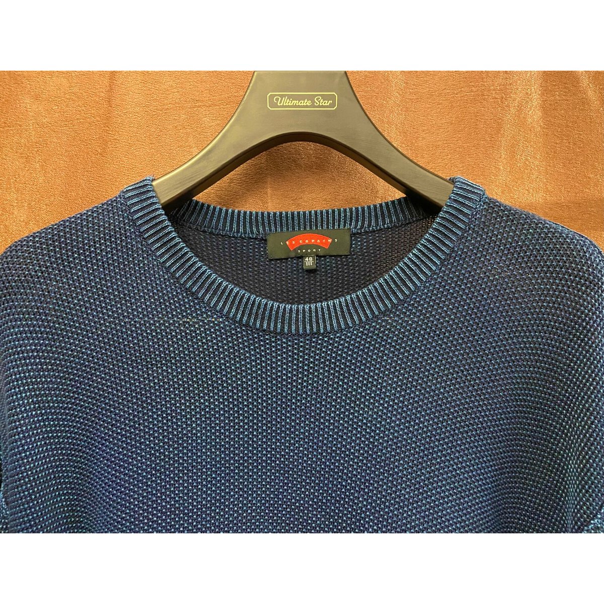MADE IN ITALY製 LES COPAINS SPORT クルーネックコットンニットセ