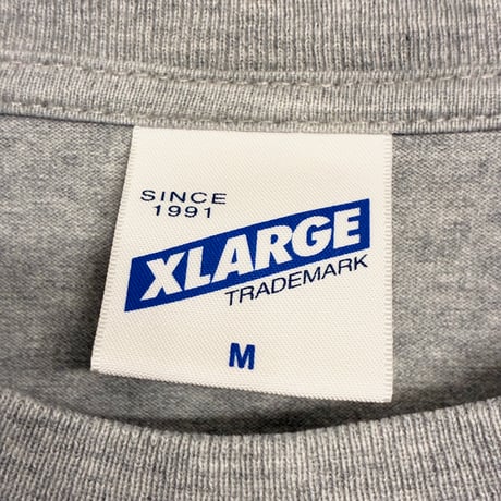XLARGE × DiSNEY MICKEY MOUSE コラボレーションモデル 長袖プリントTシャツ グレー Mサイズ
