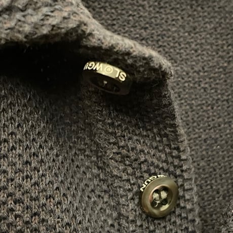 SlowGun & Co 半袖ニットポロシャツ ネイビー 1サイズ