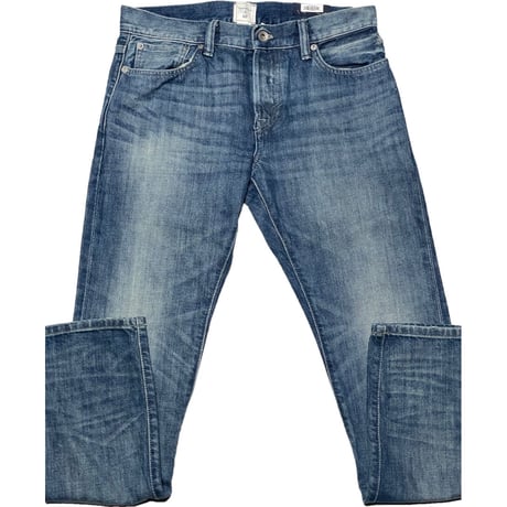 ☆タグ付き新古品☆ GAP×GQデザイナーコラボ JOHN ELLIOTT + CO × GAP Wネーム ダメージ加工デニムパンツ ライトインディゴ W30-L30サイズ