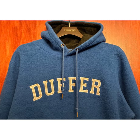 DUFFER of ST. GEORGE × Champion フリース プルオーバーパーカー ブルー Mサイズ
