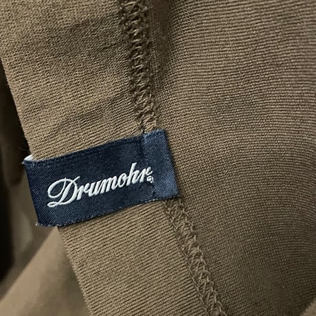 MADE IN ITALY製 Drumohr 長袖コットンポロシャツ ブラウン Sサイズ