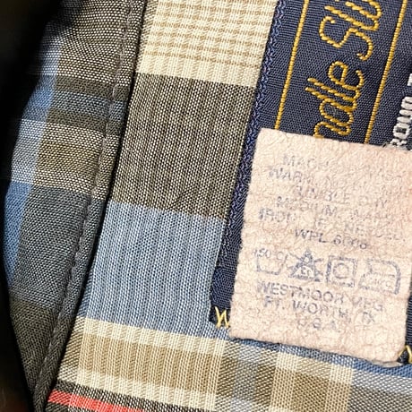 MADE IN USA製 80s～90s Panhandle Slim チェック柄長袖ウエスタンシャツ マルチカラー 15 1/2×34サイズ