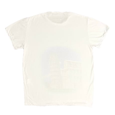 ★新品★ MADE IN ITALY製 MAGLIA 2025年AWモデル 「Pisa in MAGLIA」 イタリア都市 プリント クルーネックTシャツ ホワイト×サンドベージュ M～XLサイズ