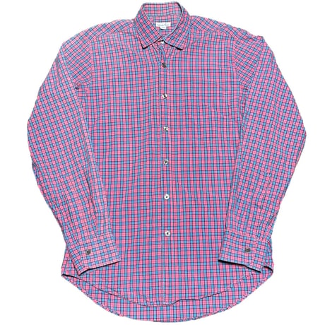 ▲訳あり商品▲ MADE IN USA製 steven alan 長袖チェックシャツ ピンク×ブルー XSサイズ