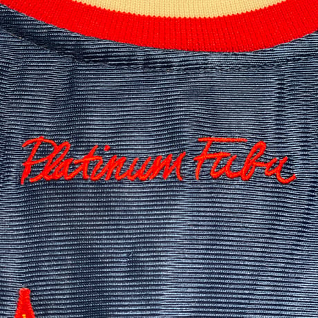 激レア ☆タグ付き新古品☆ MADE IN KOREA製 PLATINUM FUBU × HARLEM GROBETROTTERS バスケットボールジャージ ブルー XLサイズ