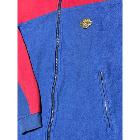 MADE IN GERMANY製 Frank Leder トラックジャケット ブルー×レッド XSサイズ