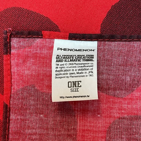 MADE IN JAPAN製 PHENOMENON 2008年モデル レオパード柄バンダナ レッド