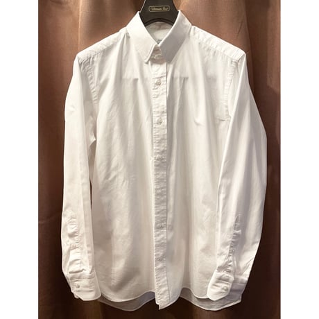 MADE IN JAPAN製 UNITED ARROWS 長袖タブカラーシャツ ホワイト 39サイズ