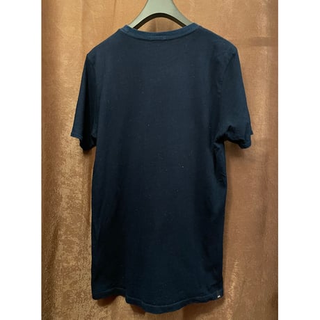 DENHAM 半袖コットンMIX生地Tシャツ ネイビー Mサイズ