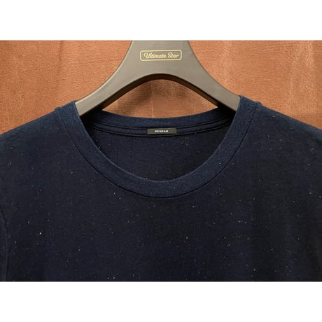 DENHAM 半袖コットンMIX生地Tシャツ ネイビー Mサイズ