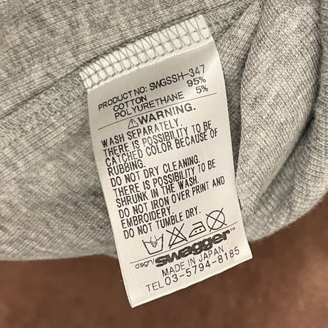 MADE IN JAPAN製 SWAGGER クロスプリントタンクトップ グレー Mサイズ