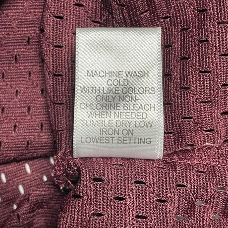 FOG ESSENTIALS バックロゴ VネックメッシュTシャツ ボルドー Mサイズ