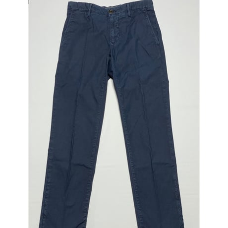 INCOTEX コットンスラックス ネイビー W29サイズ  SLIM FIT シングル仕上げ