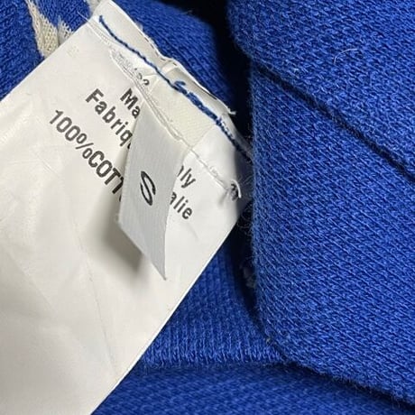 【BARNEYS NEWYORK 取り扱い】 MADE IN ITALY製 V86 コットンテーラードジャケット ブルー Sサイズ
