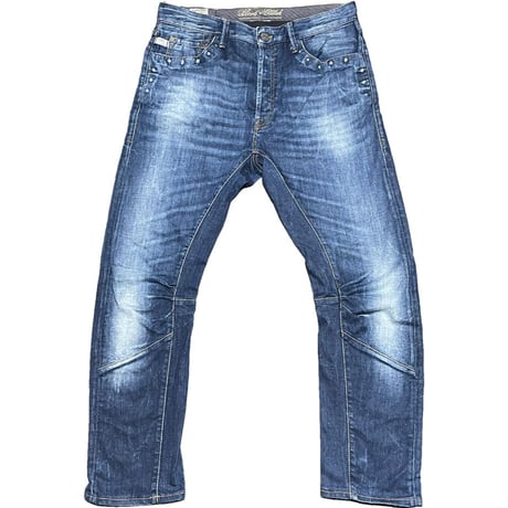 Blood & glitter ITALIAN SLIM スタッズデニムパンツ インディゴ W32-L32サイズ