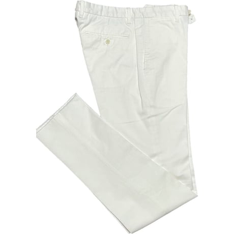 ☆タグ付き新古品☆ MADE IN JAPAN製 DESIGNWORKS スラックス ホワイト 48サイズ 裾フリー