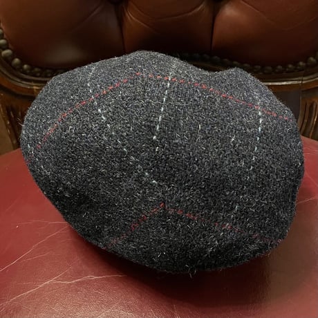 MADE IN JAPAN製 Tokio-hat British Wool ハンチングキャップ ネイビー LLサイズ